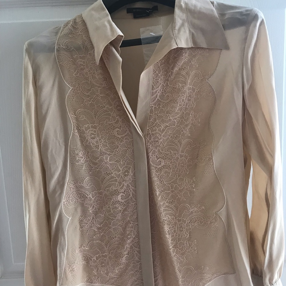 Long sleeve laced top